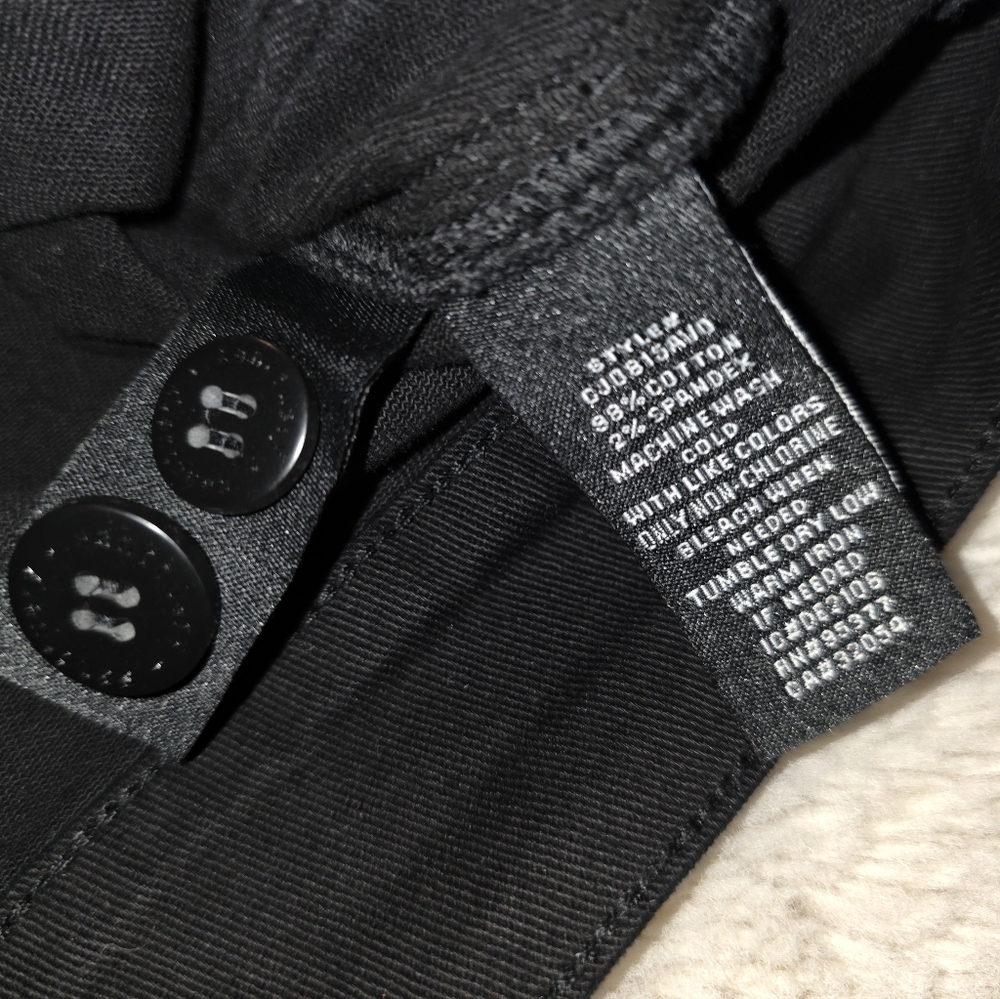 Sanctuary Black Jean Jacket Classic Workwear Utility Style Size S Anthropologie - Picture 7 of 8